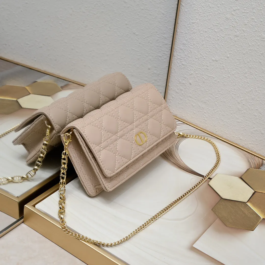 Dior Caro 白色 金色 牛皮 鏈條包 精致鏈條款
