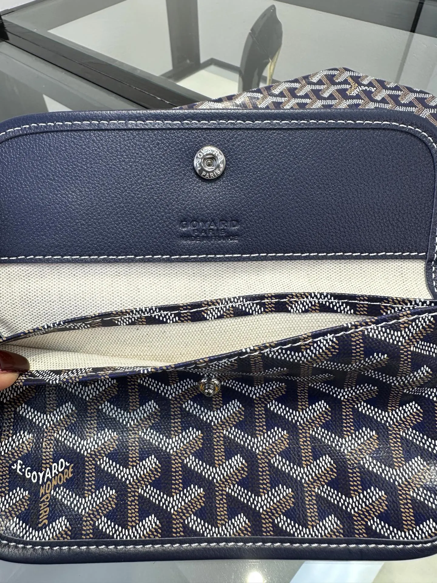 Goyard Hobo 戈雅 狗牙 腋下包 宝蓝 四季衣橱的 隐 复古腋下背款