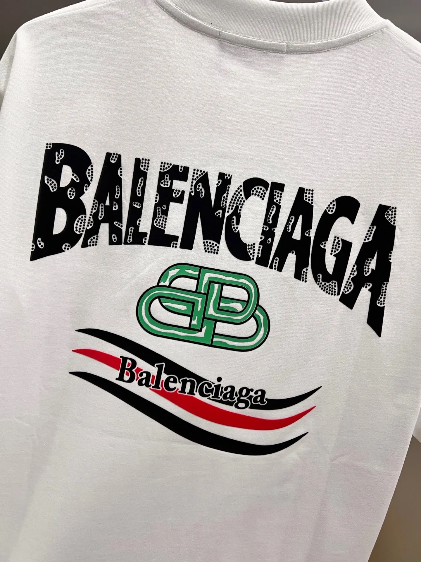 Balenciaga 黑色 Logo 短袖T恤 宽松休閒(數字5) Balenciaga 黑色 Logo 短袖T恤 宽松休閒(數字5)