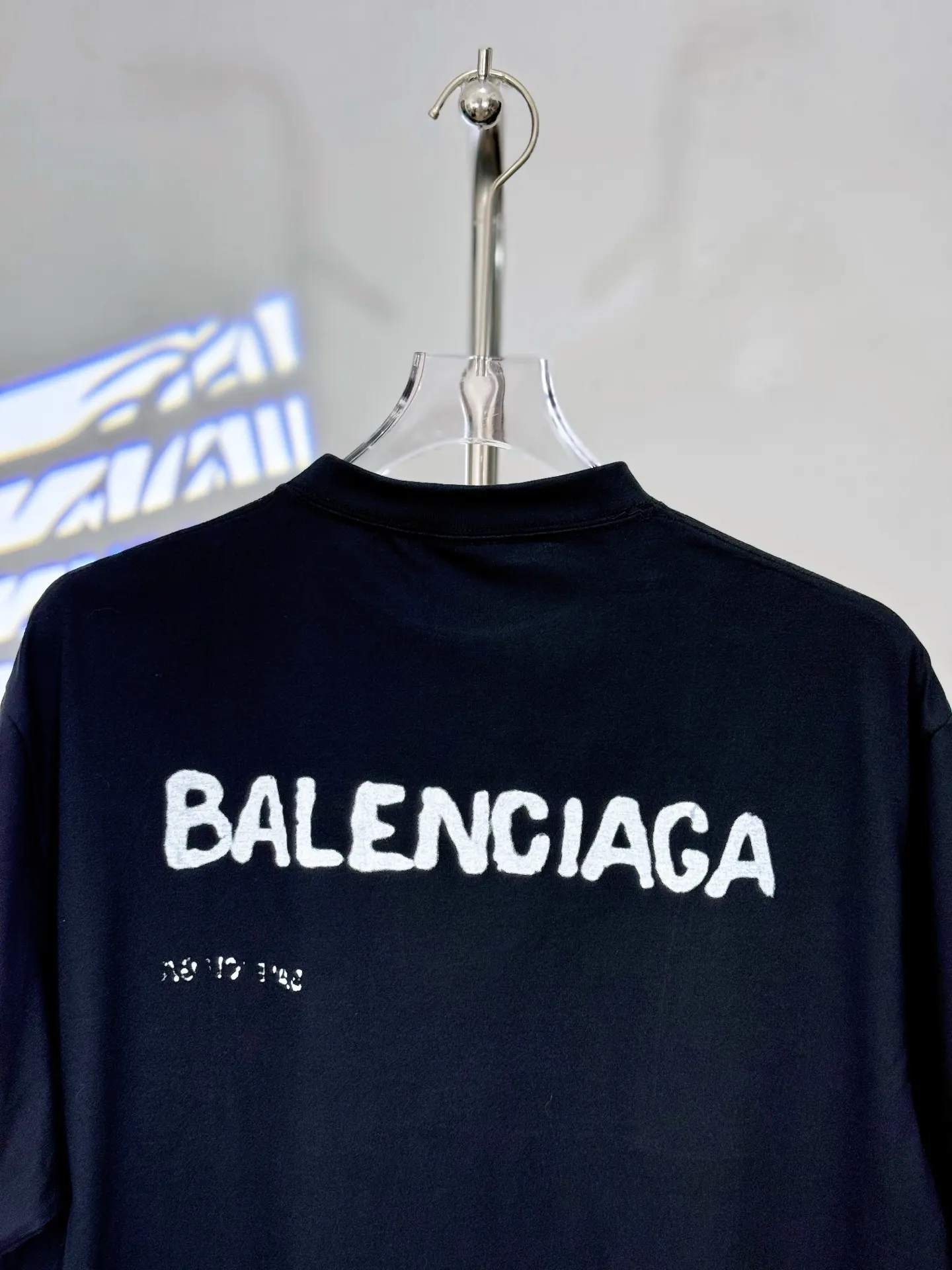 Balenciaga Cotton Logo Short Sleeve T-Shirt Street