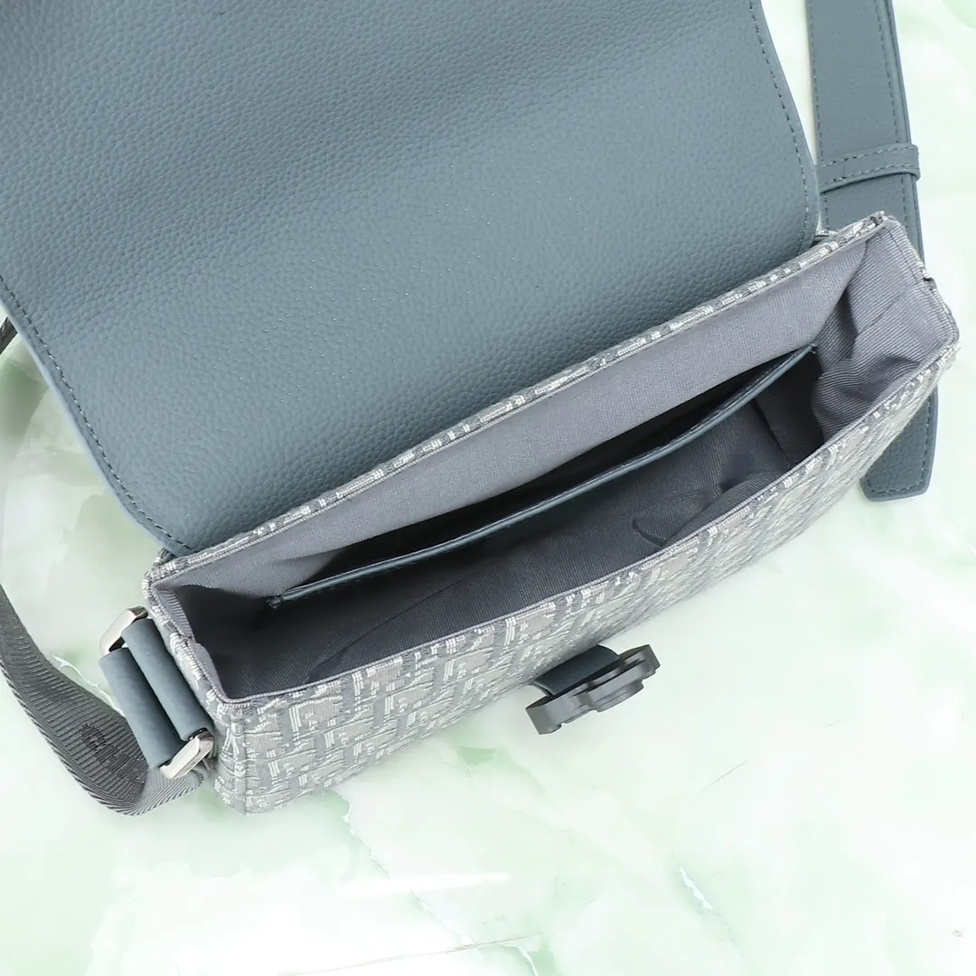Gray Organizer Pouch Travel Leather