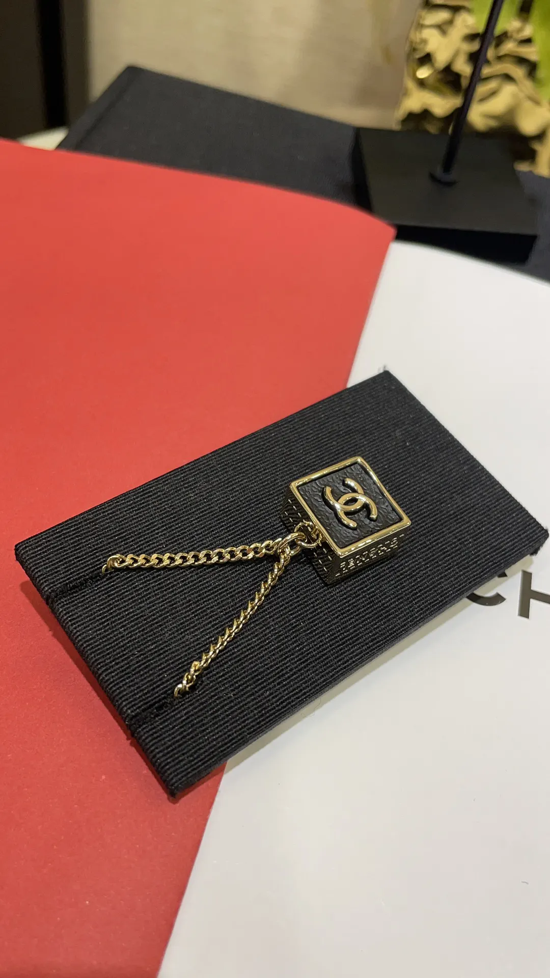 Chanel Black Gold Necklace