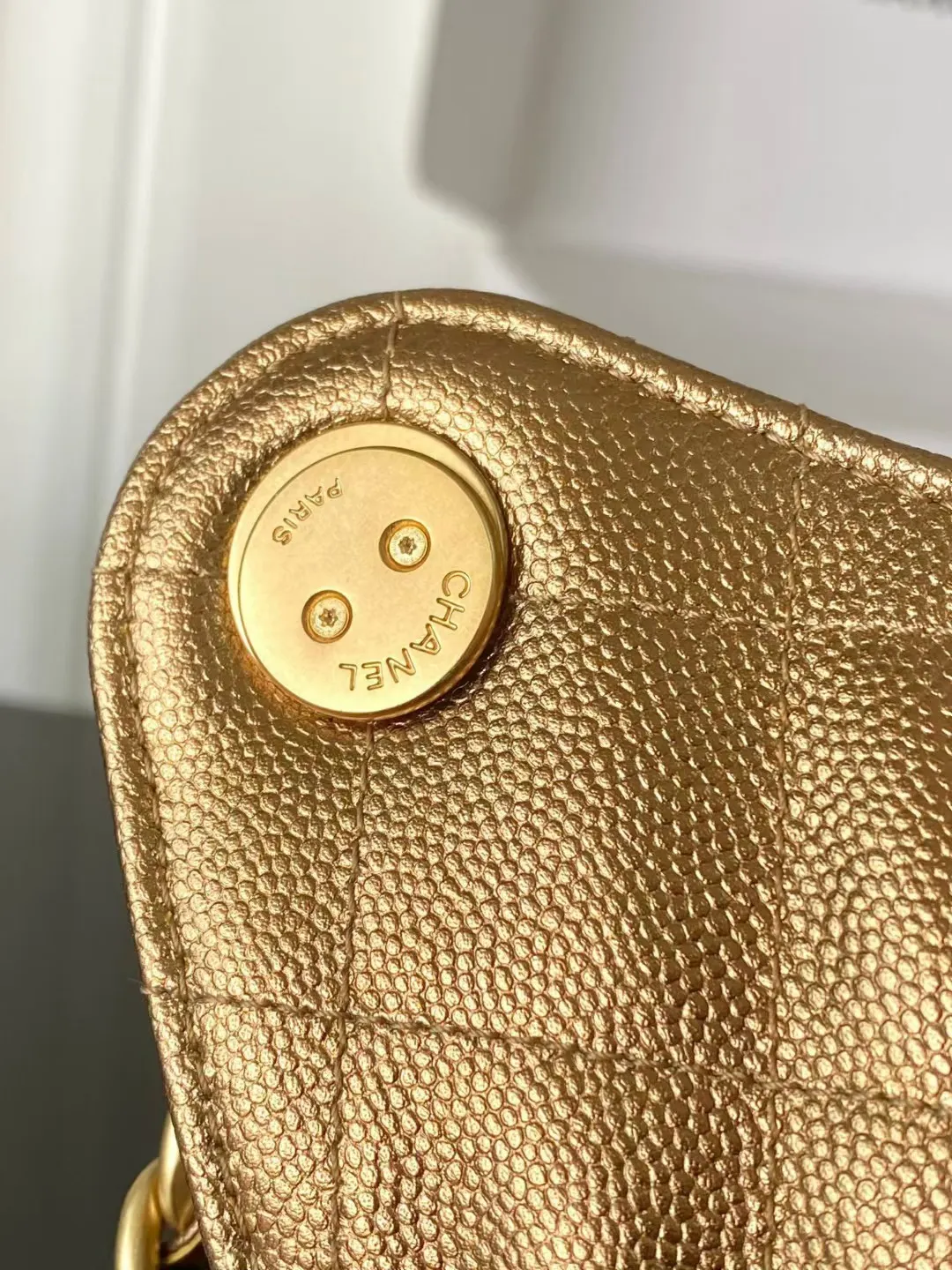 Hobo 金色 牛皮 腋下包 復古腋下背款