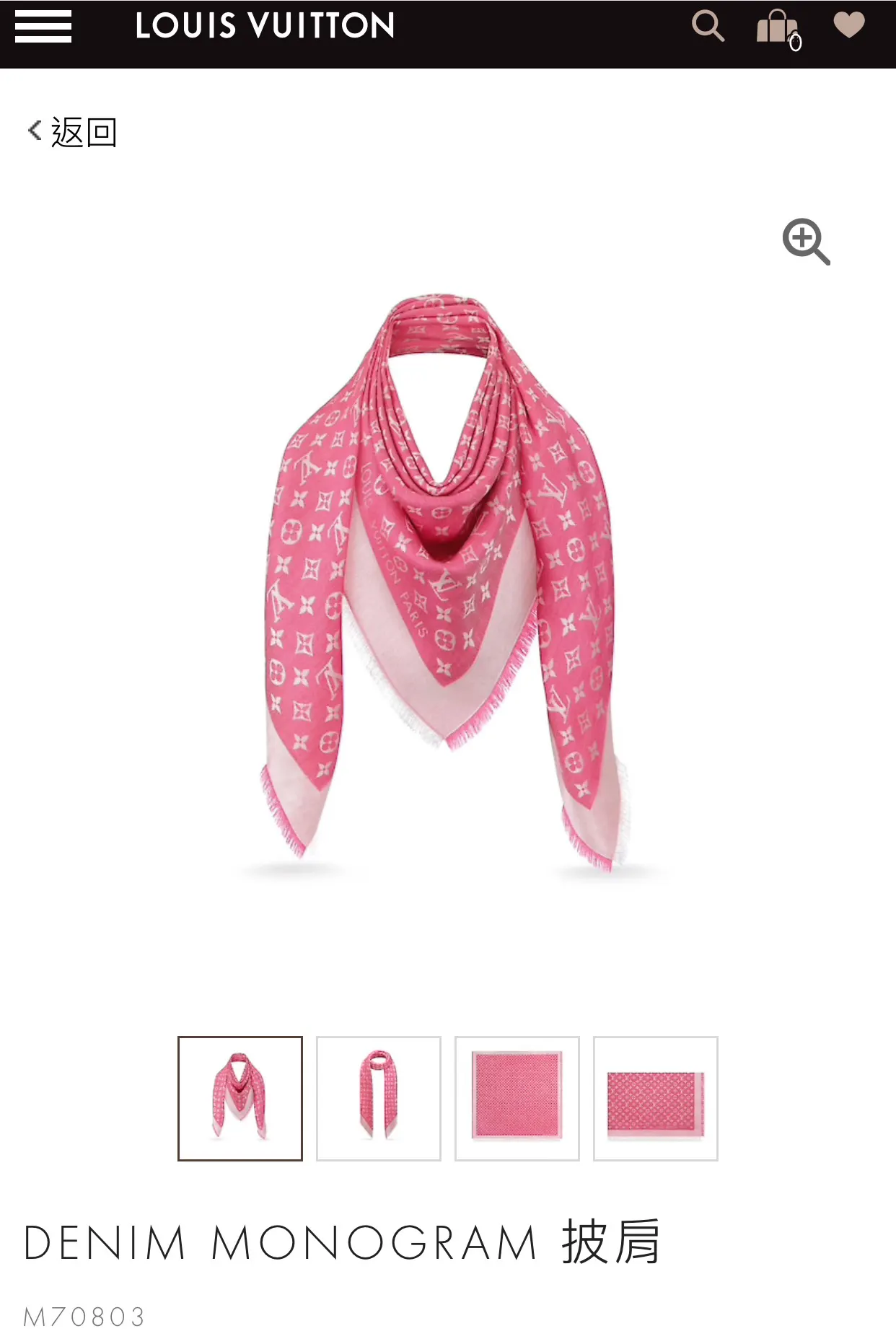 Louis Vuitton Wool Scarf