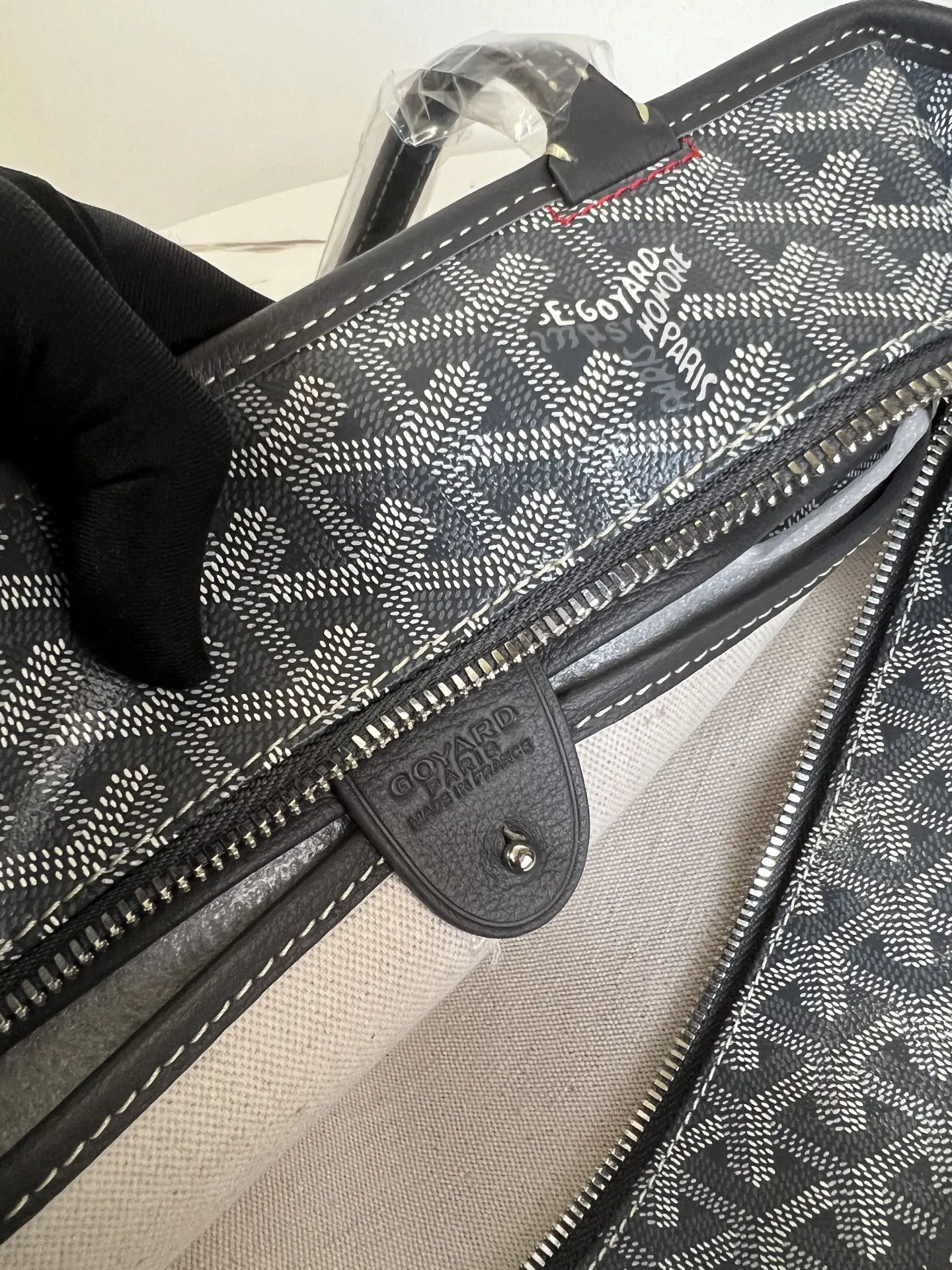Goyard 灰色 牛皮 托特包 大容量托特款