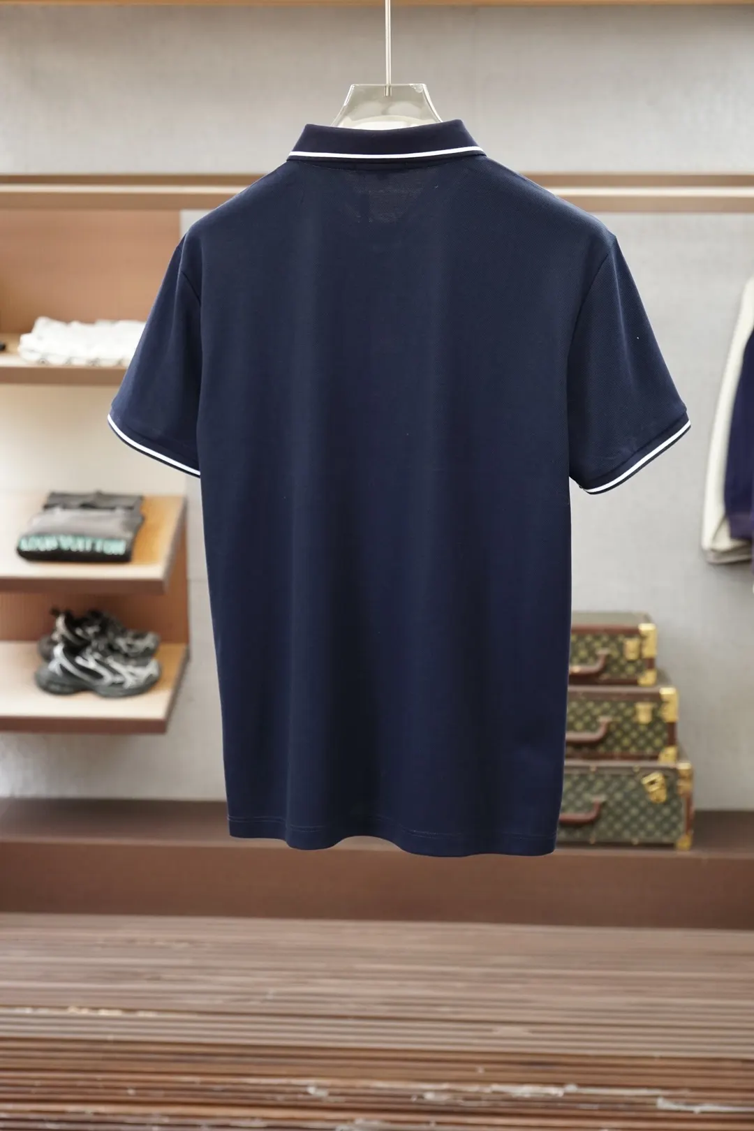 PRADA 棉质 牛仔 刺绣 短袖T恤 休闲百搭款
