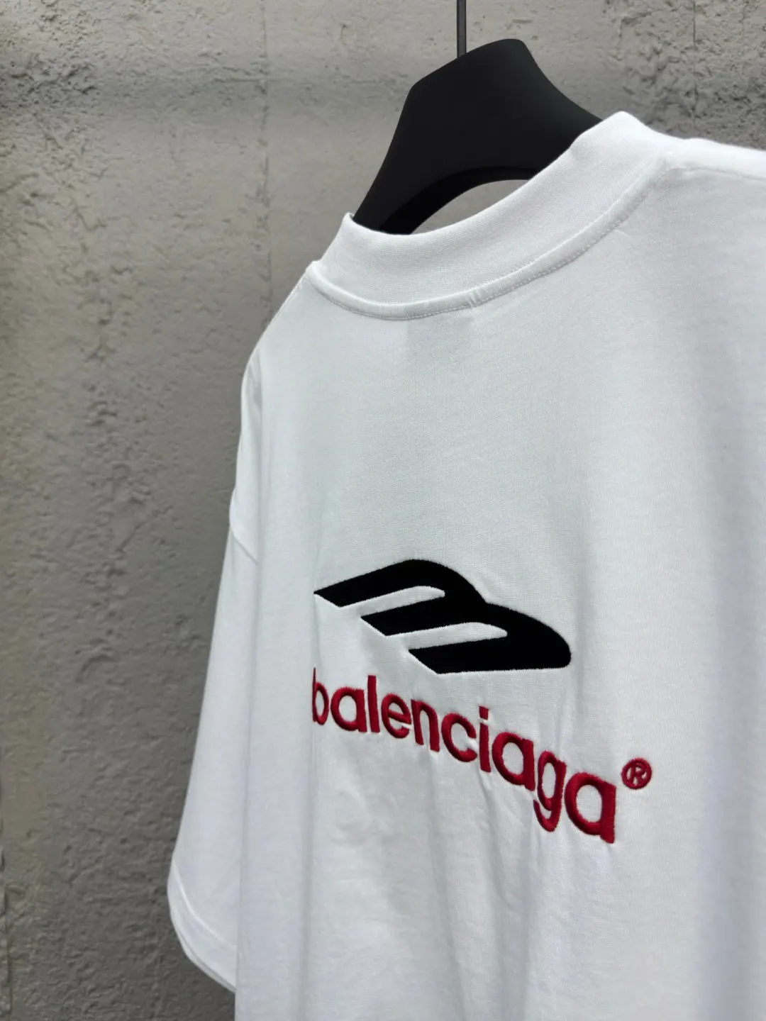 Balenciaga White Cotton Logo Short Sleeve T-Shirt Street