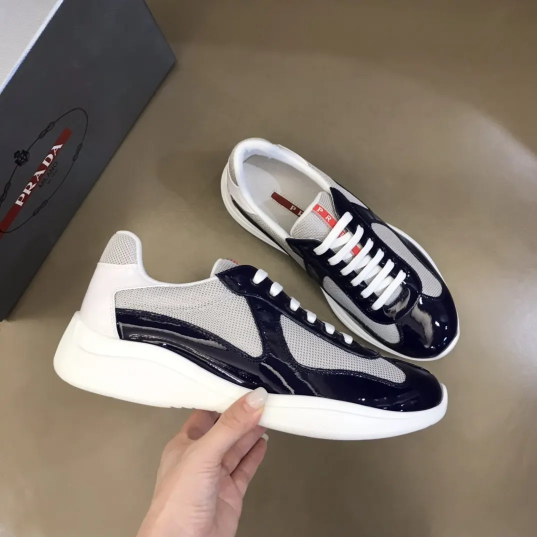 Prada 牛皮 漆皮 运动鞋 休闲运动
