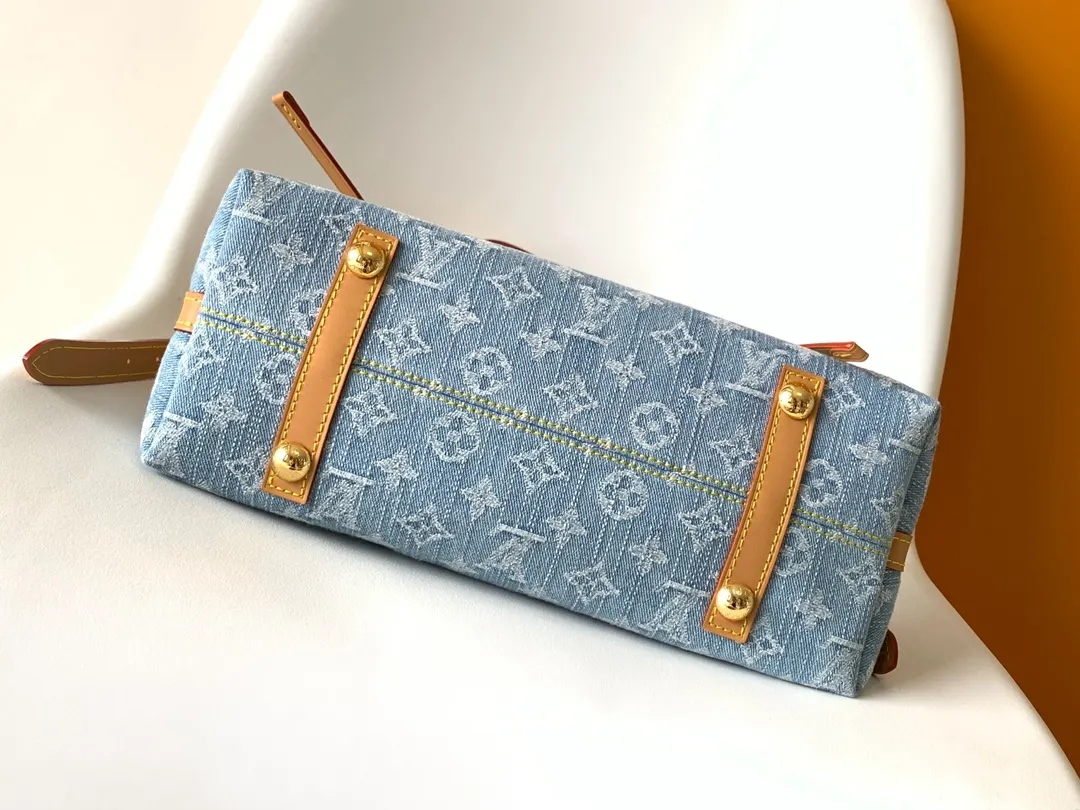 CarryAll 藍色 牛仔 帆布 手拿包 精致手拿款