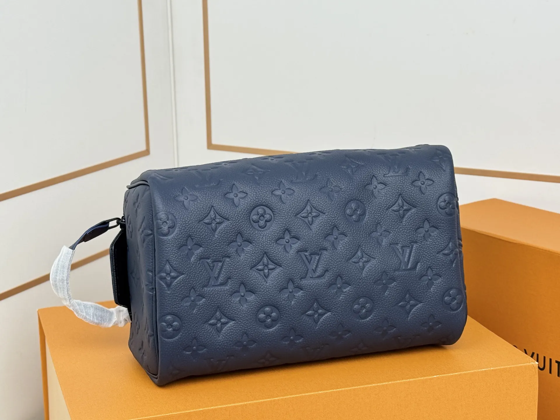 Black Monogram Cosmetic Pouch