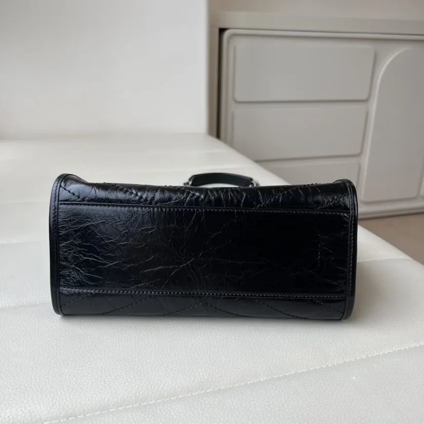 Silver Chain Bag Leather