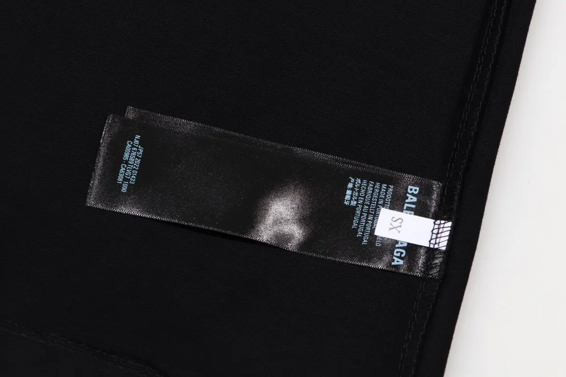 Balenciaga 黑色 短袖T恤 宽松休闲