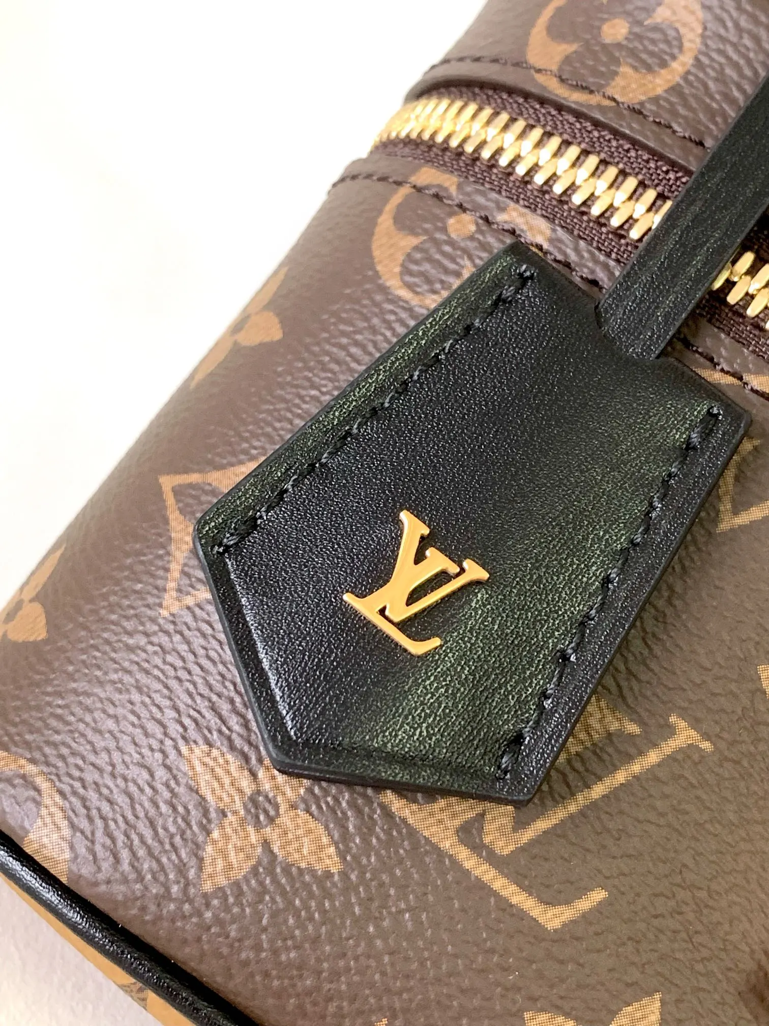 LV 老花 帆布 链条包 精致链条款