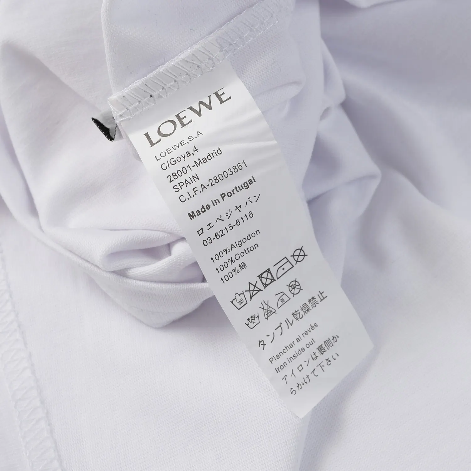 Loewe 23SS Embroidery Cotton Short Sleeve T-Shirt Daily Versatile Style Image 9 Loewe 23SS Embroidery Cotton Short Sleeve T-Shirt Daily Versatile Style Image 9
