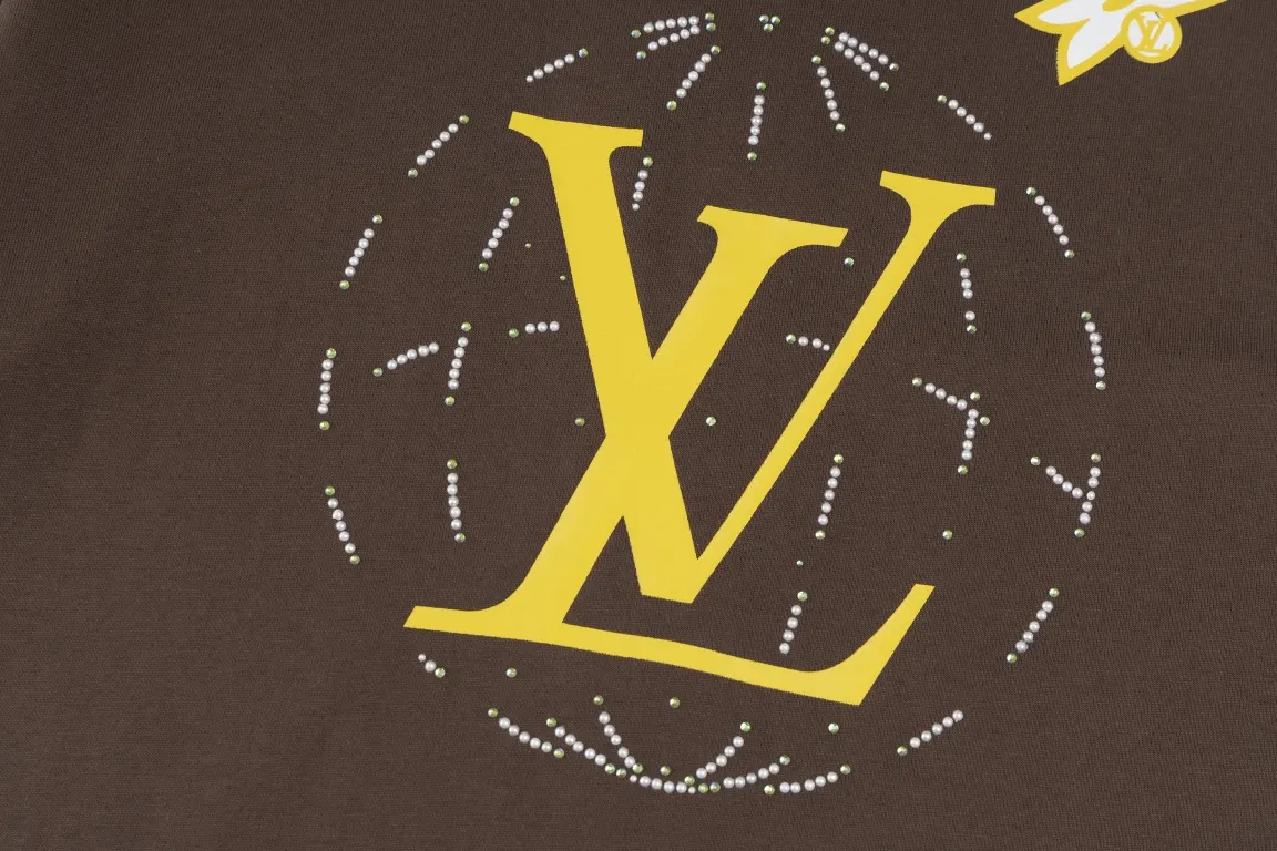 Louis Vuitton Brown Cotton Short Sleeve T-Shirt