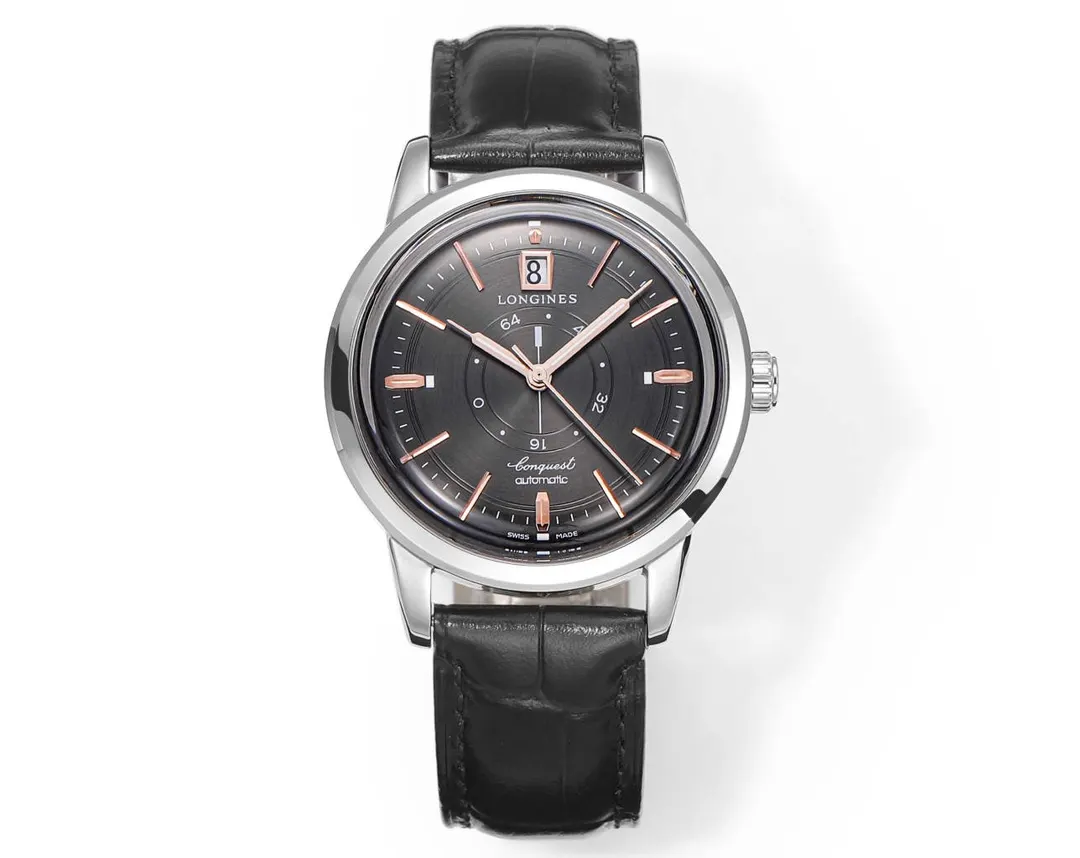 Longines 牛皮 搭 意大利牛皮让手腕更贴合舒适 折叠扣雕刻浪琴经 手表 经典腕表款