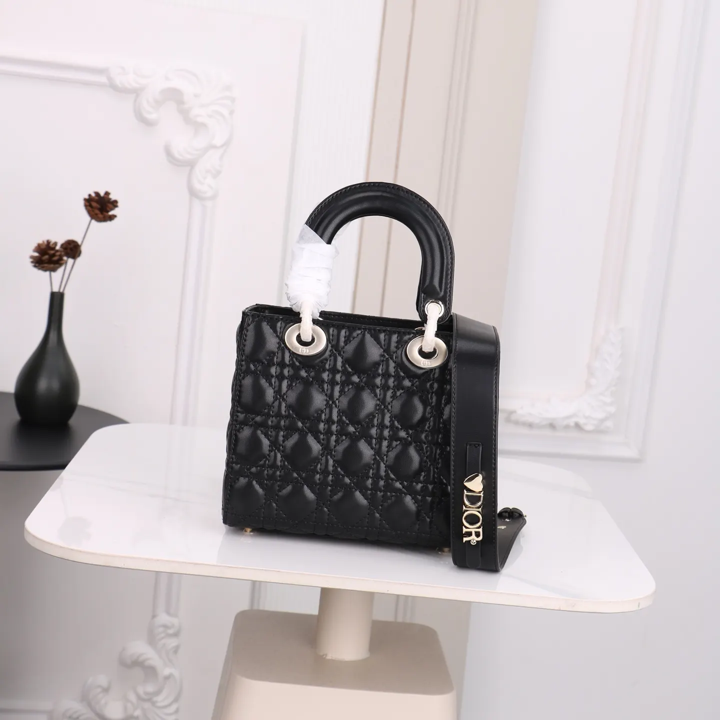 Dior Lady Dior 迷你 黑色 手提包