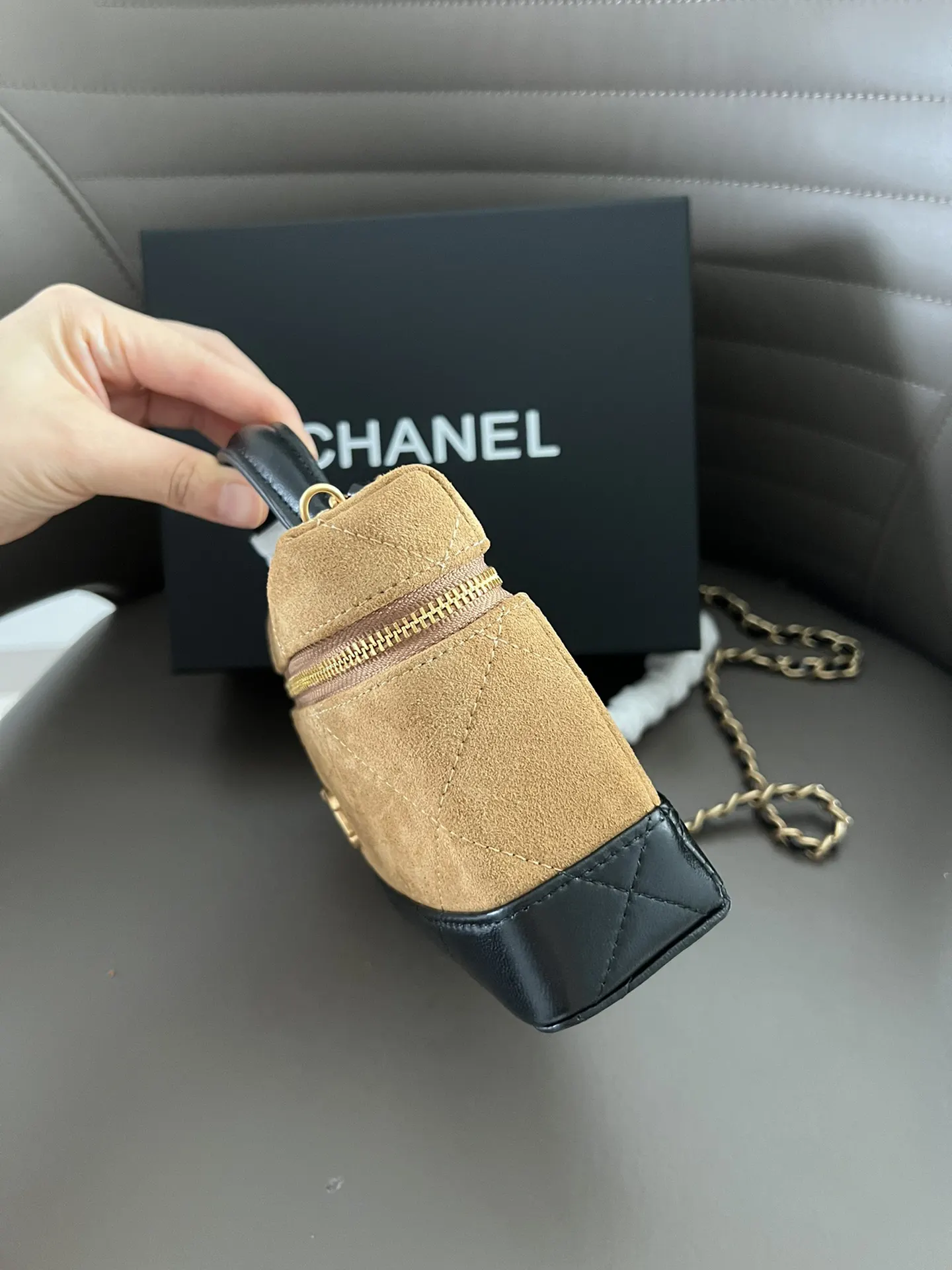 Black Gold Top Handle Bag Classic