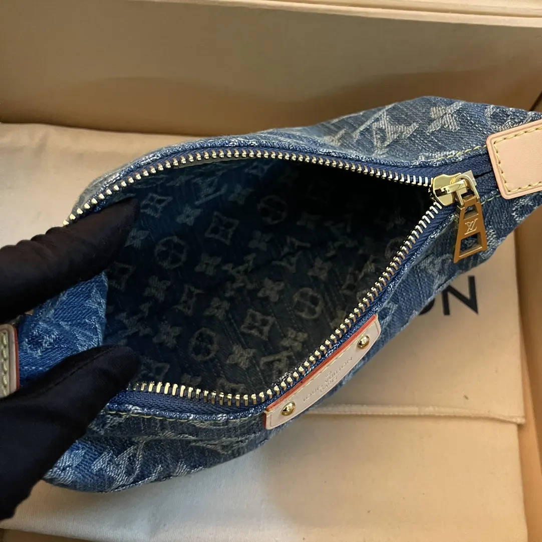 牛仔 帆布 HILLS CHETTE 手拿包 腋下包 升 复古腋下背款
