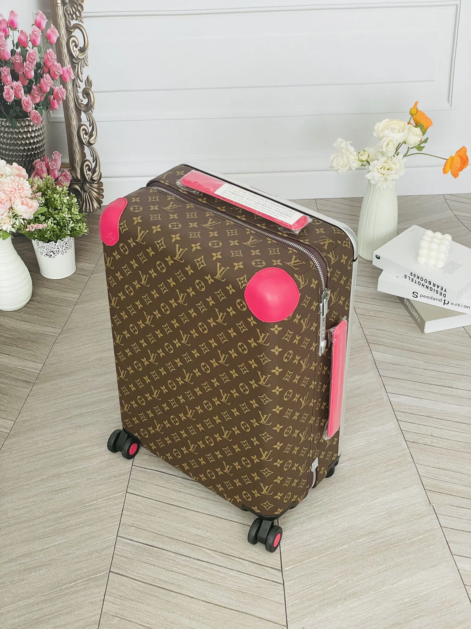 LV 老花 帆布 行李箱 旅行拉杆款 輕便出行款