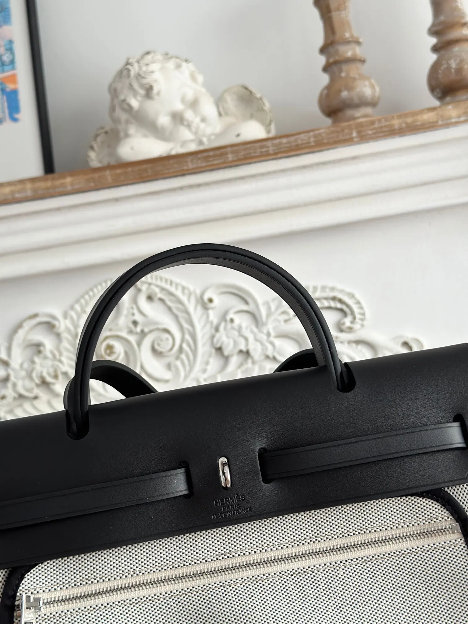 Hermès Kelly 帆布拼皮 雙肩包 31cm 休閒通勤(數字6) Hermès Kelly 帆布拼皮 雙肩包 31cm 休閒通勤(數字6)