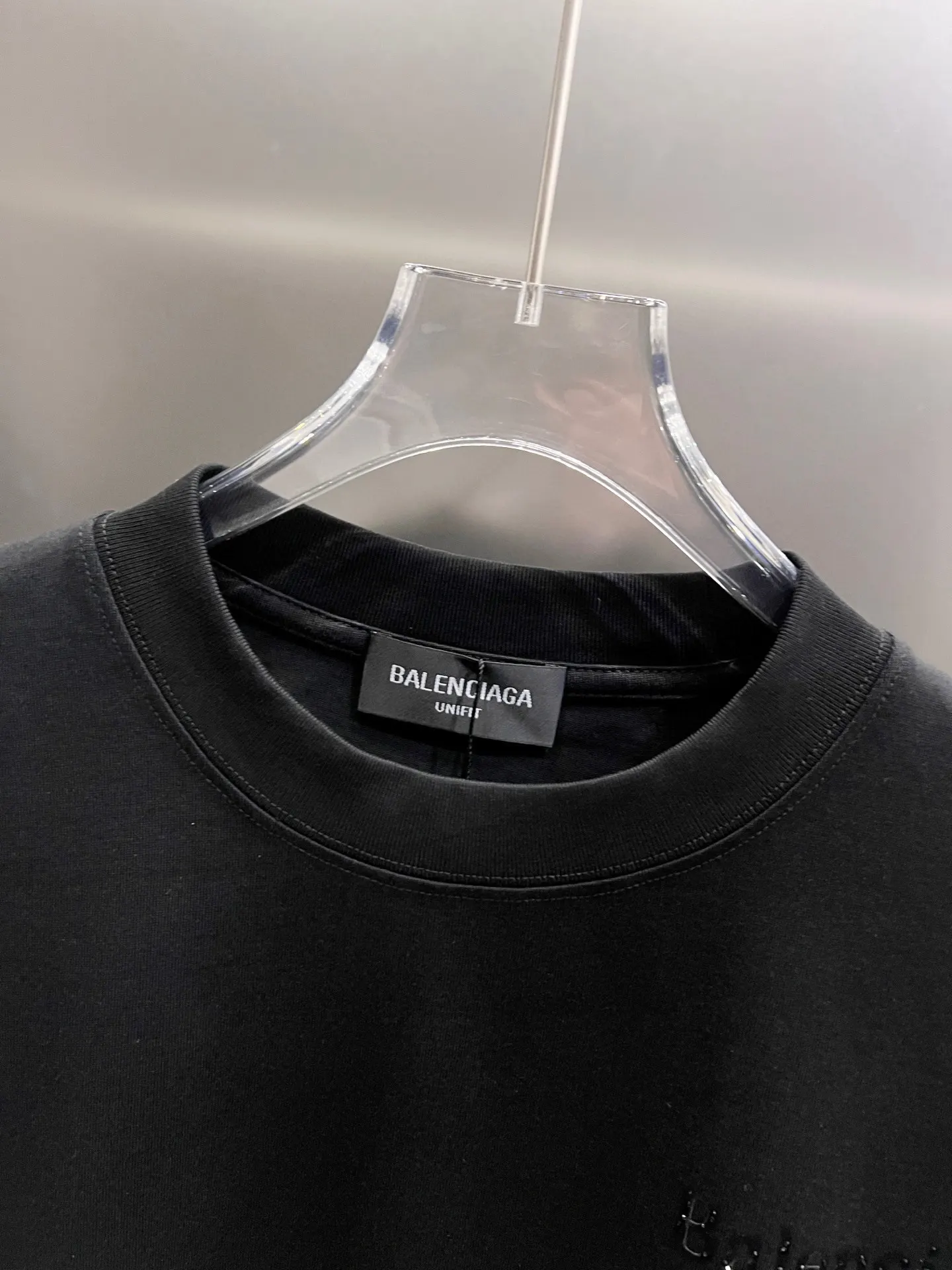 Balenciaga Black Logo Short Sleeve T-Shirt Loose