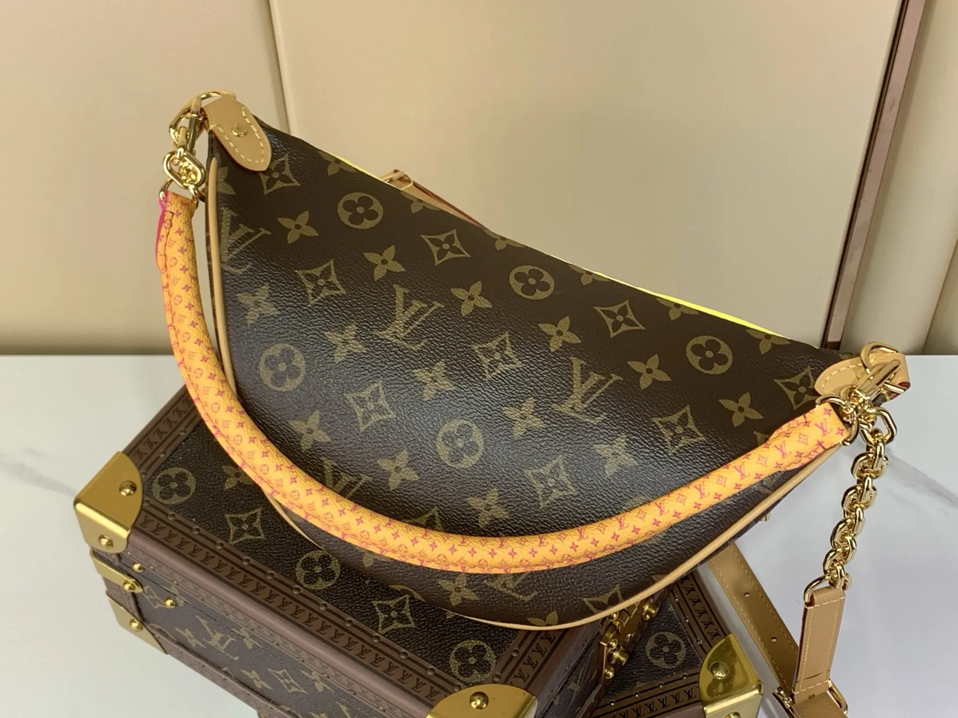 Louis Vuitton Yellow Monogram Belt Bag Casual Canvas