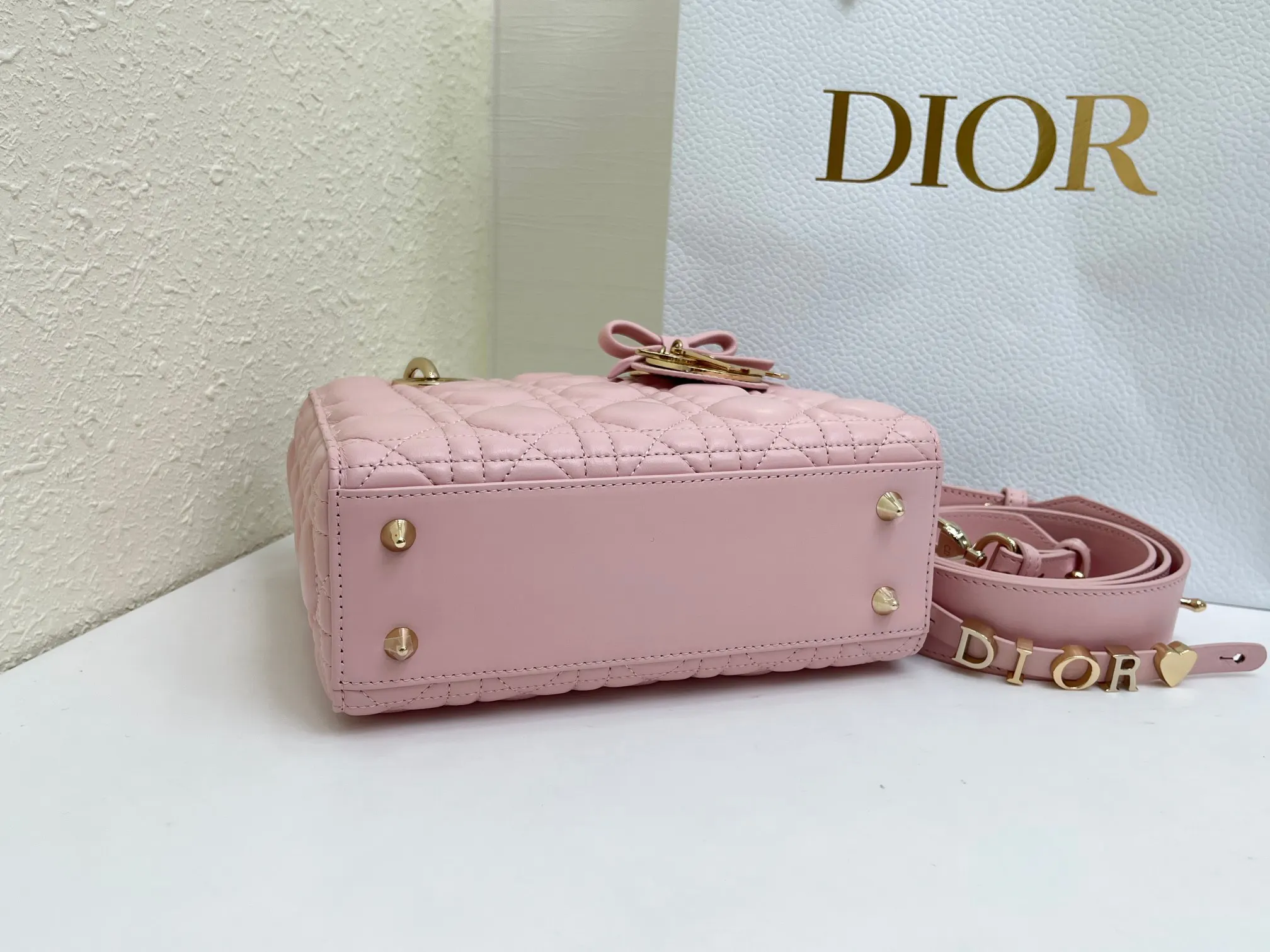 Dior My AbcDior Pink Lambskin Handbag