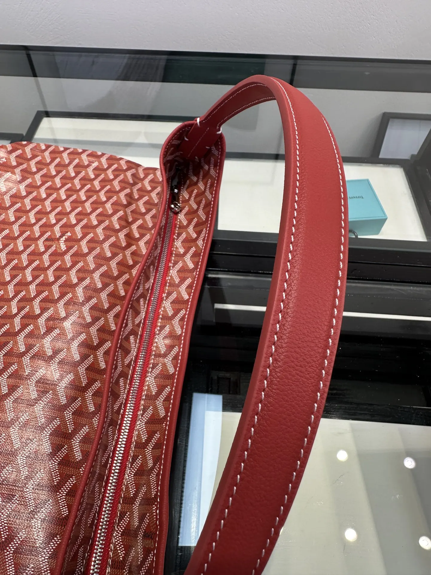Goyard Hobo 戈雅 狗牙 hobo腋下包 大紅 四季衣橱的 隐形C 復古腋下背款