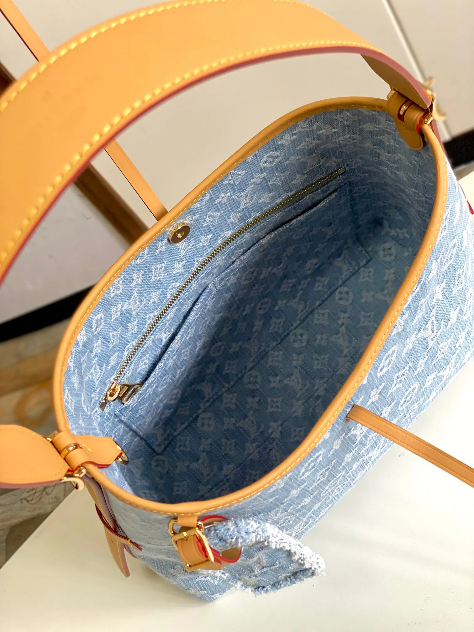 Blue Clutch Bag Canvas