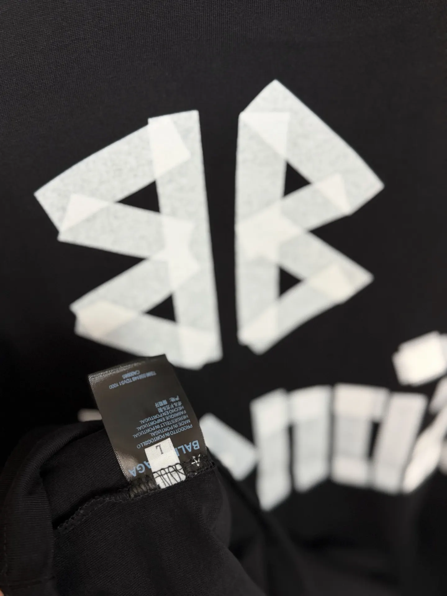 Balenciaga Black Short Sleeve T-Shirt Street