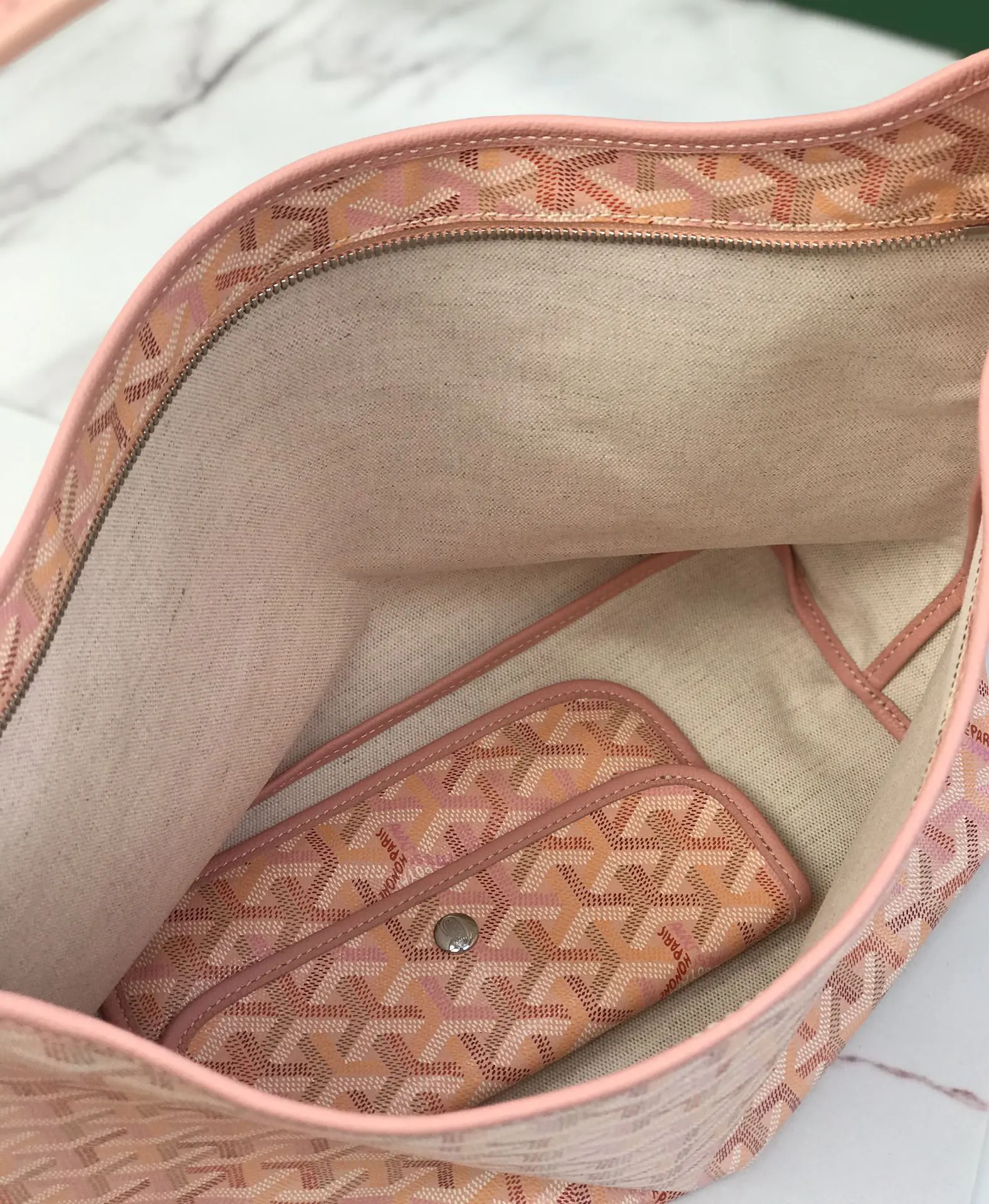 Goyard Hobo Shoulder Bag Vintage Canvas
