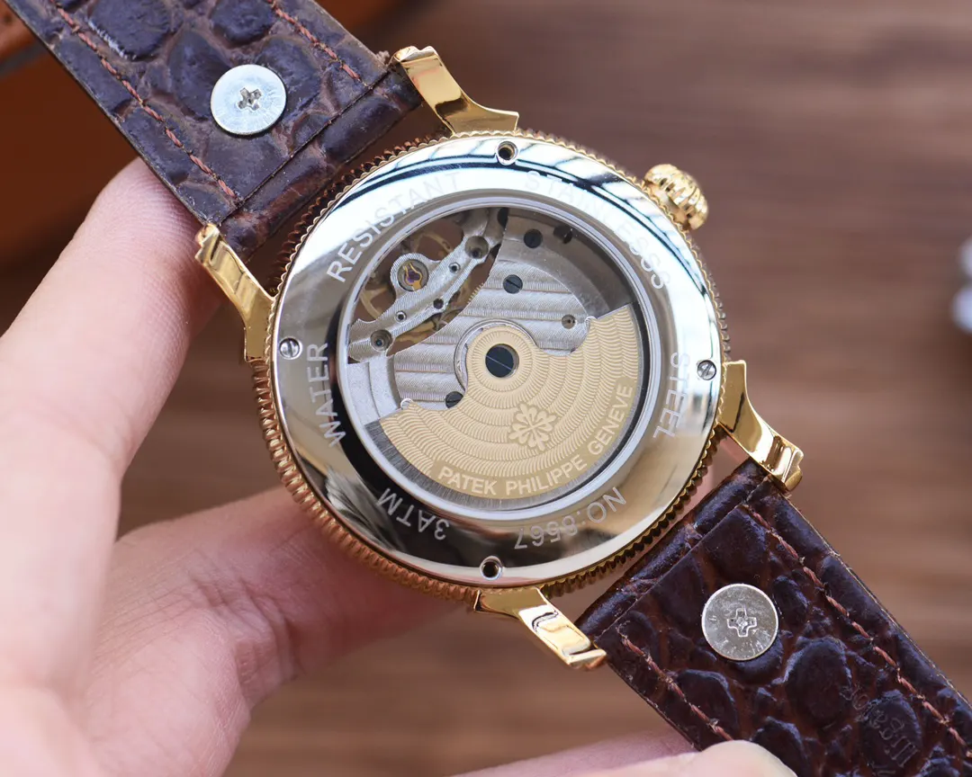 Patek Philippe 牛皮 手錶 經典腕表款(數字9) Patek Philippe 牛皮 手錶 經典腕表款(數字9)