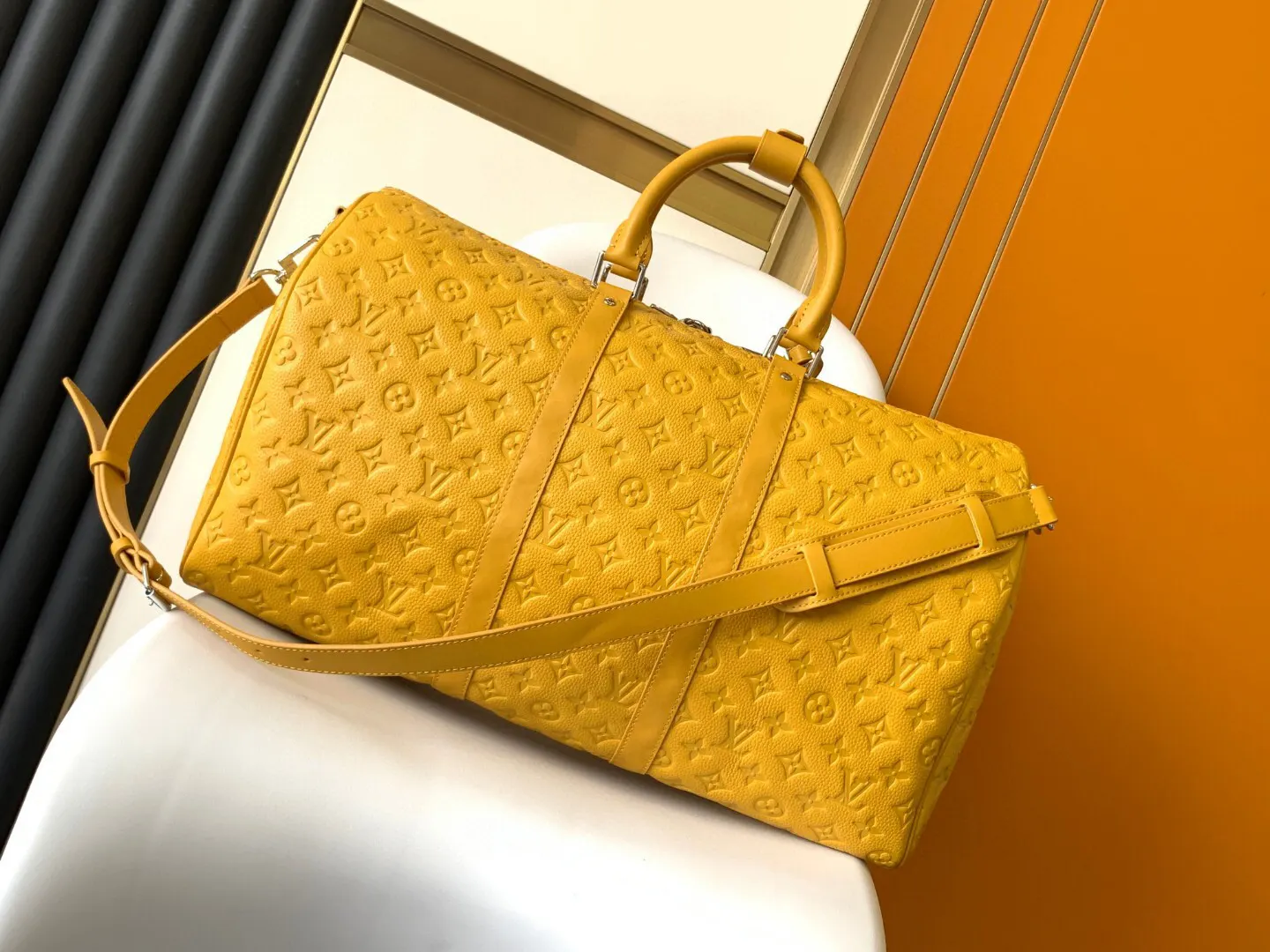 Keepall 红色 黄色 Mo旅行包 大容量旅行款