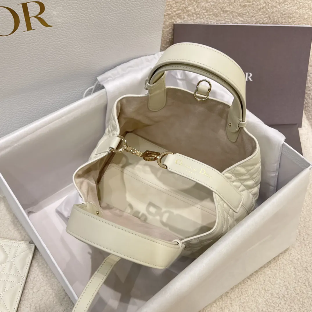 Dior 白色牛皮手袋 手提斜挎