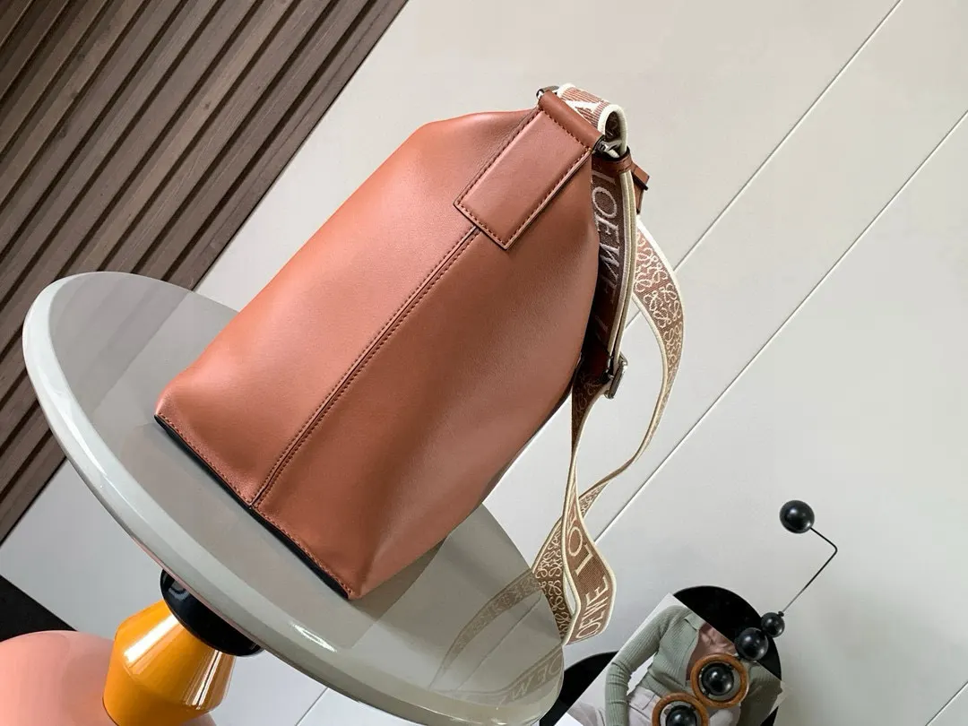 Brown Hobo Shoulder Bag Vintage Leather