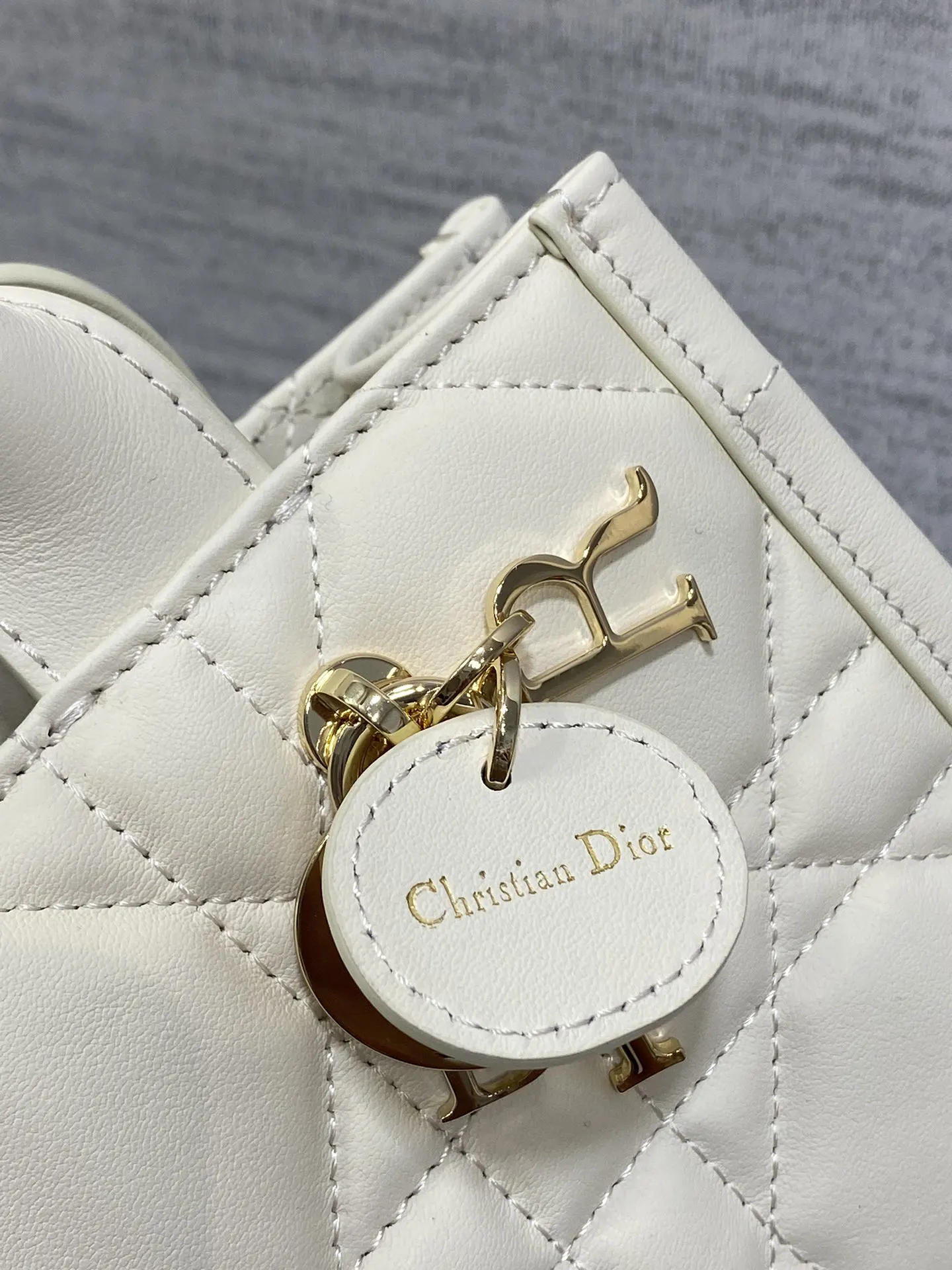 Dior Book Tote 白色 皮革 托特包