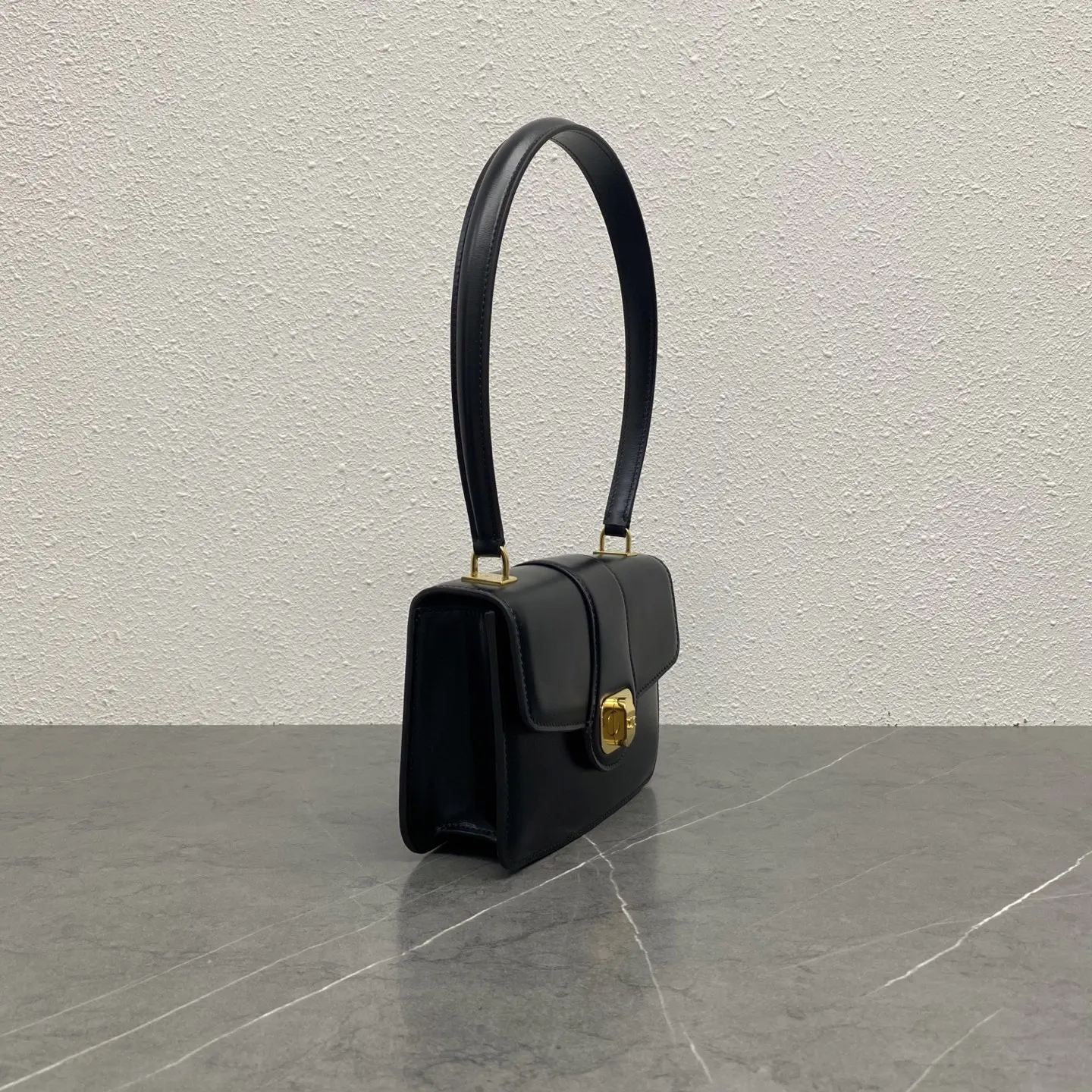 Black Hobo Shoulder Bag Vintage