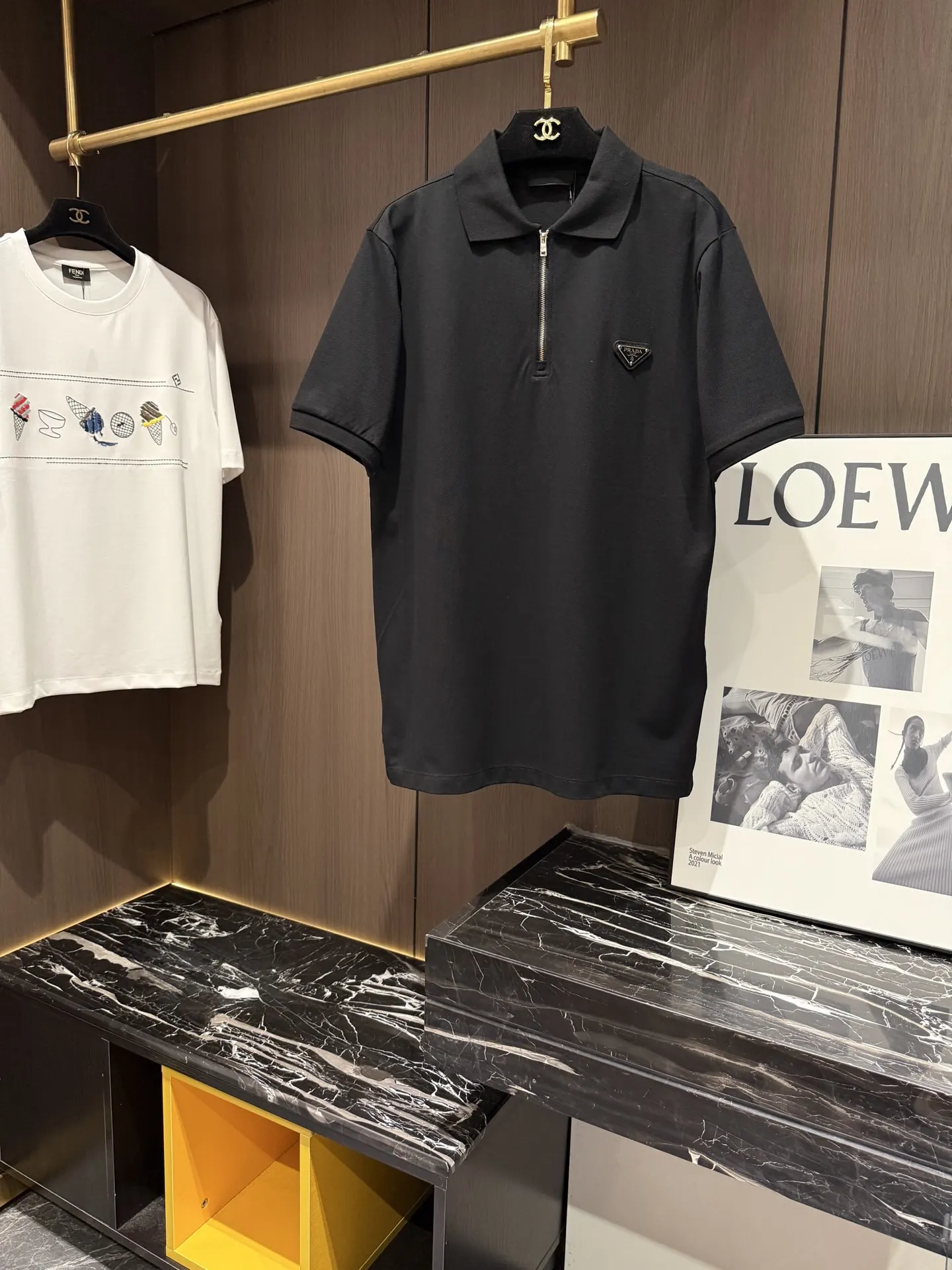 Prada 棉质 Logo Polo衫