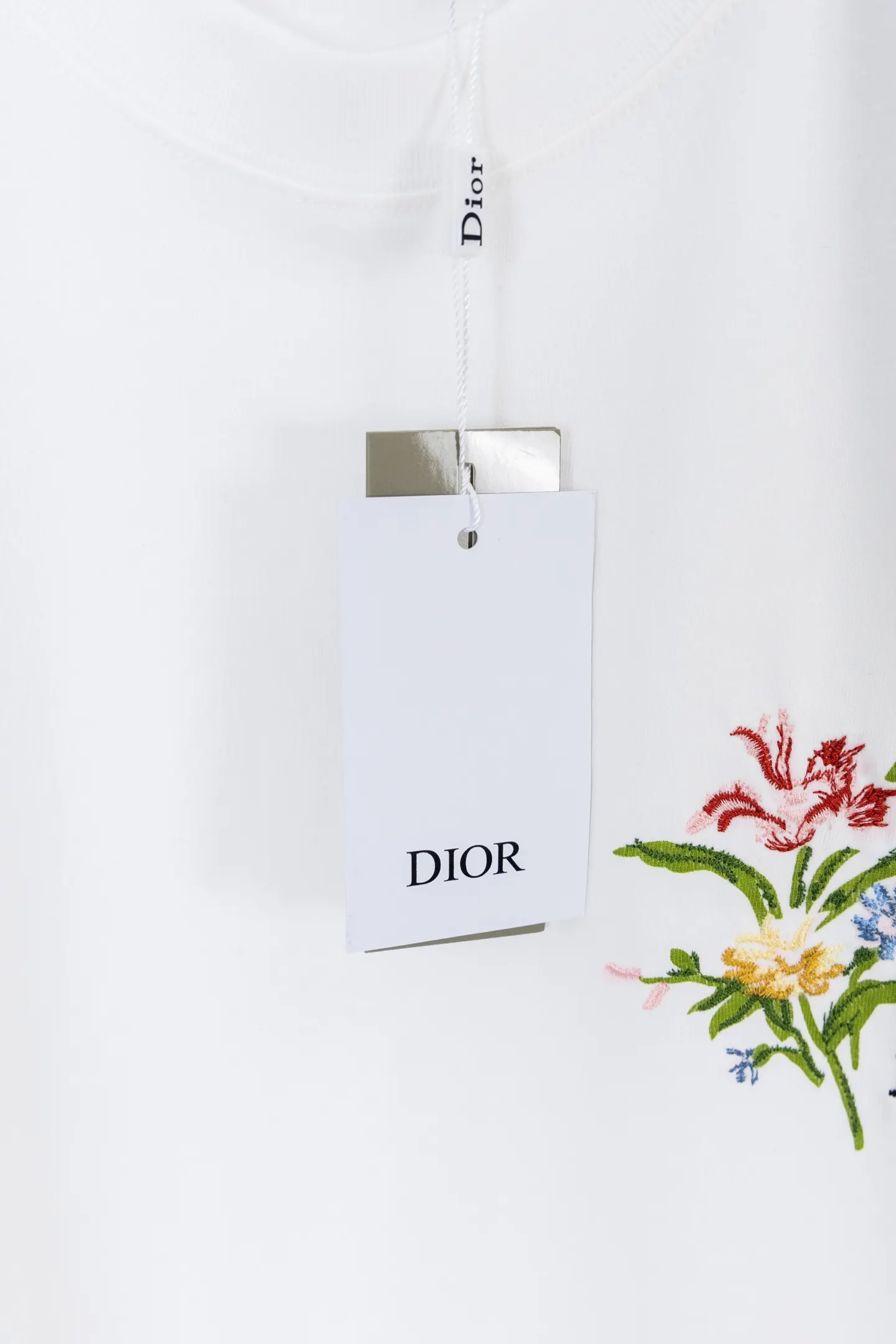 Dior 白色 刺绣 印花 短袖T恤