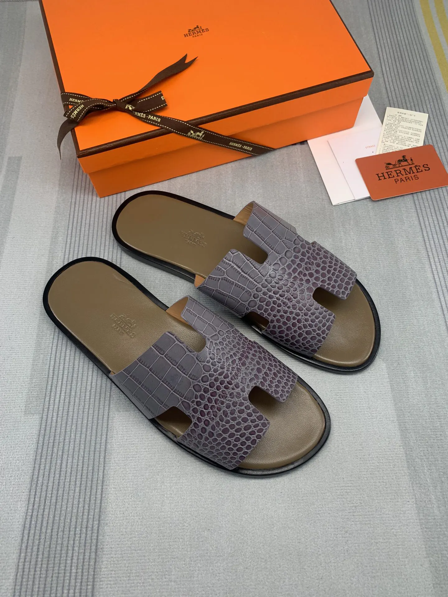 Hermès 小牛皮 拖鞋 舒适