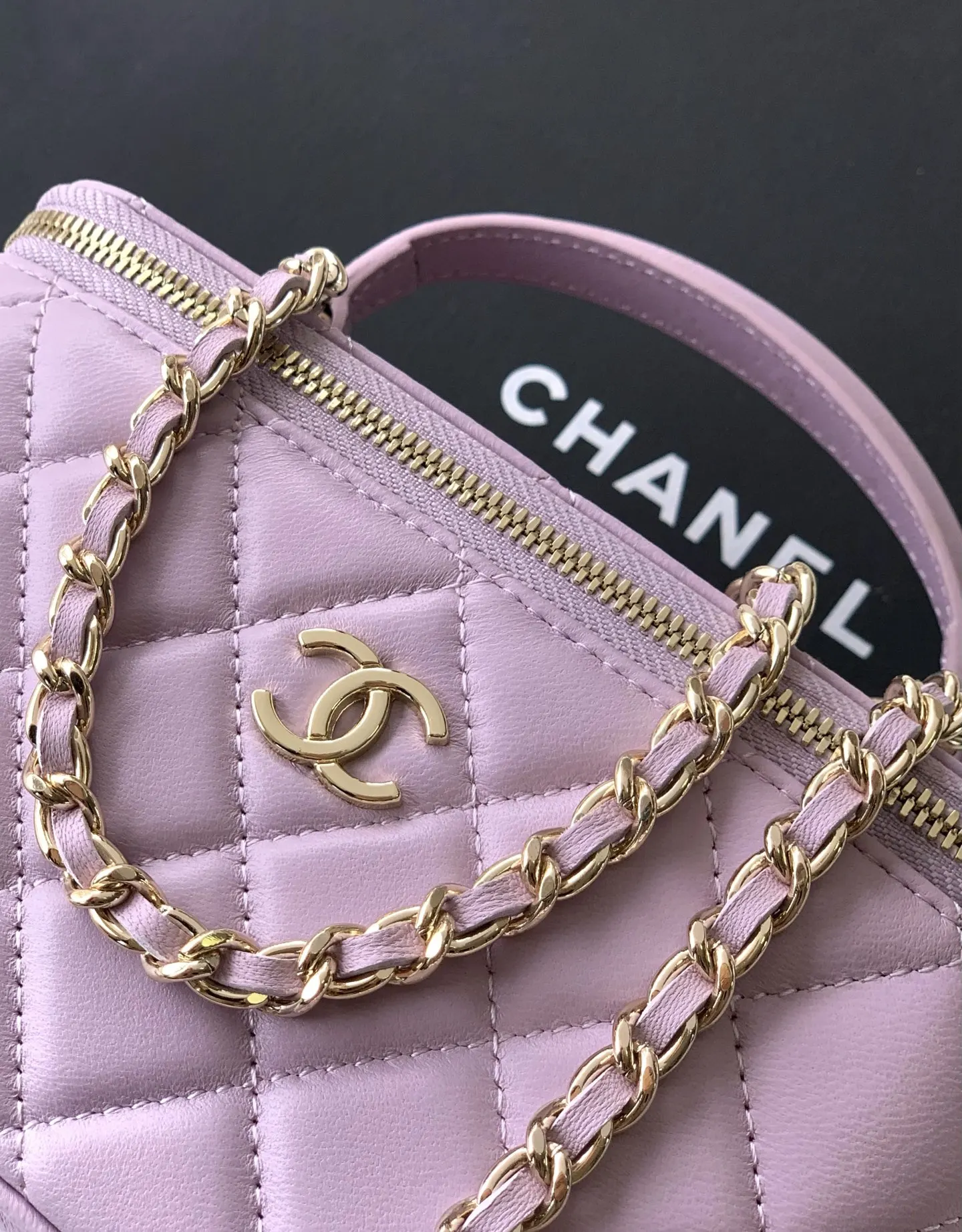 羊皮 Chane香奈羊皮 包手柄链条包女士手提手 精致链条款
