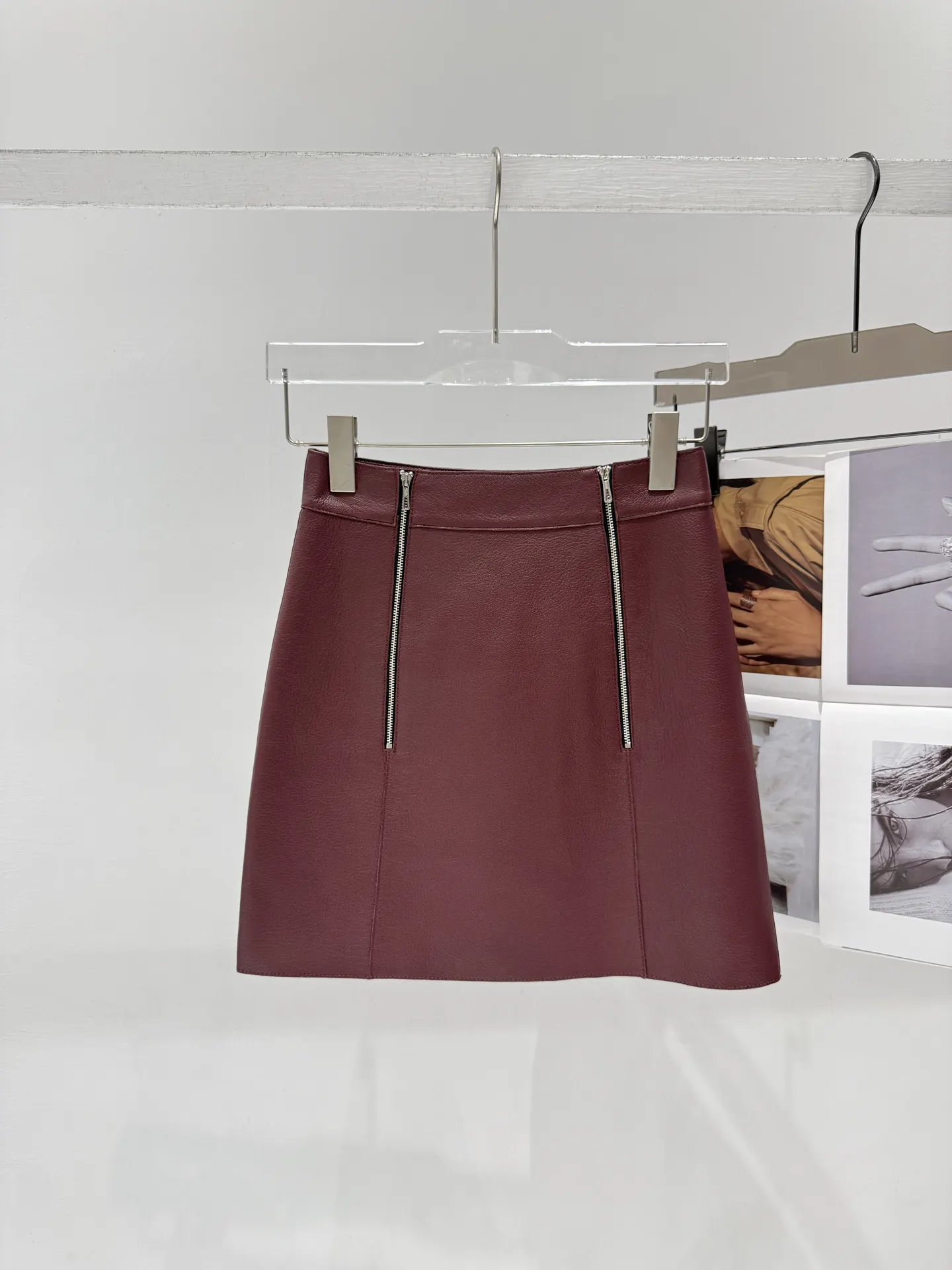 Hermès Leather Skirt