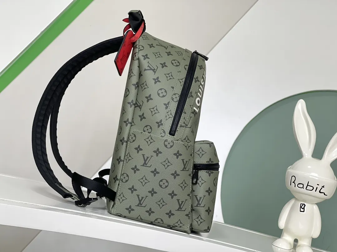 LV 綠色 帆布 雙肩包 实用雙肩款