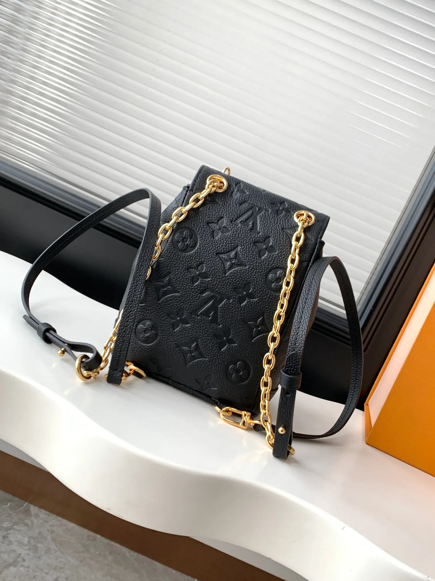 Black Chain Bag Leather