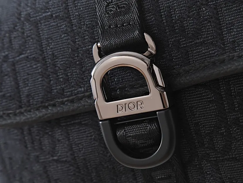 Black Organizer Pouch Travel Leather
