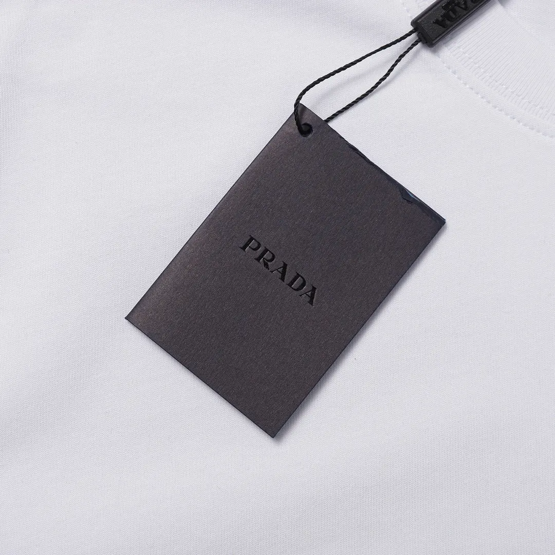 Prada T-Shirt Cotton Triangle Logo