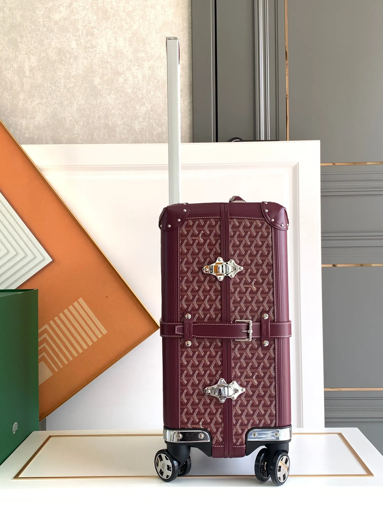 Goyard 戈雅 寸登机箱 全手工精心打造 行李箱 旅行拉杆款 轻便出行款