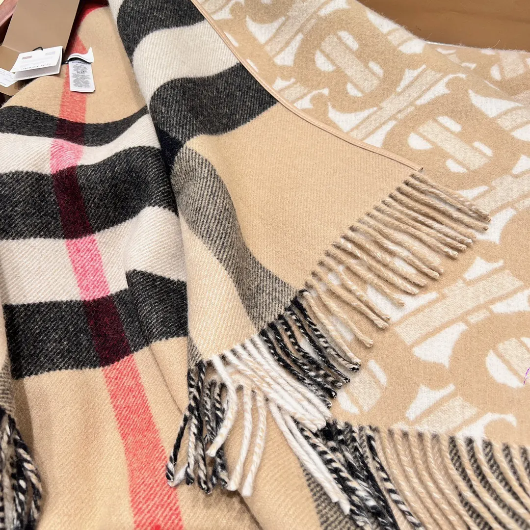 Burberry 羊绒 羊毛 提花 格纹 披肩 保暖披肩款