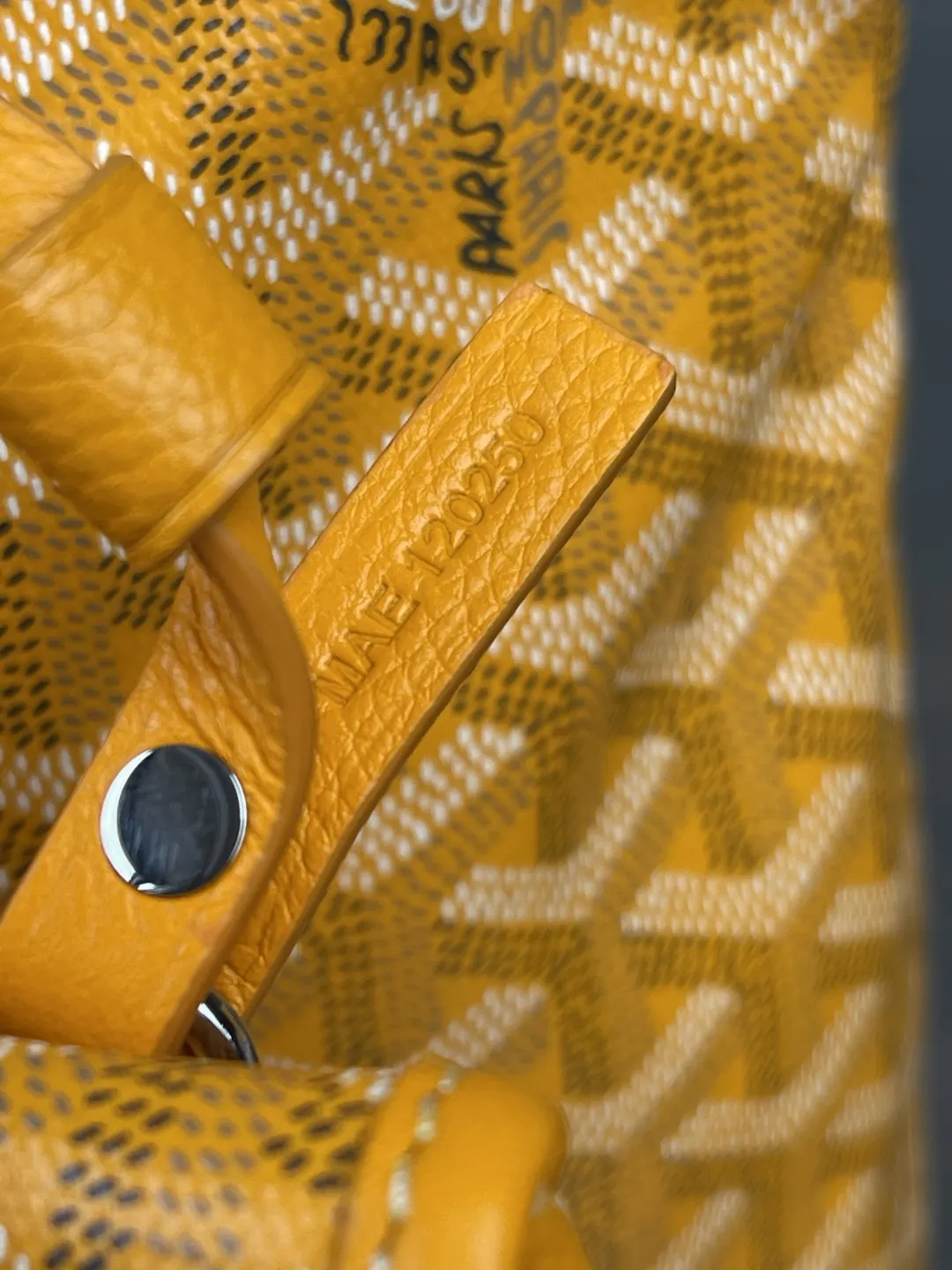 Goyard Hobo 黄色 腋下包 复古腋下背款
